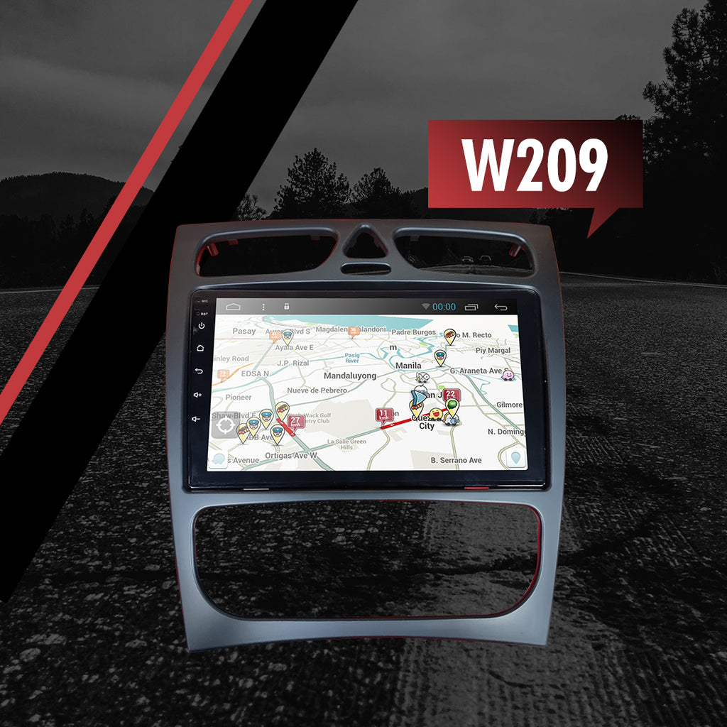 Growl for Mercedes-benz W209 Android Head Unit 9" Screen