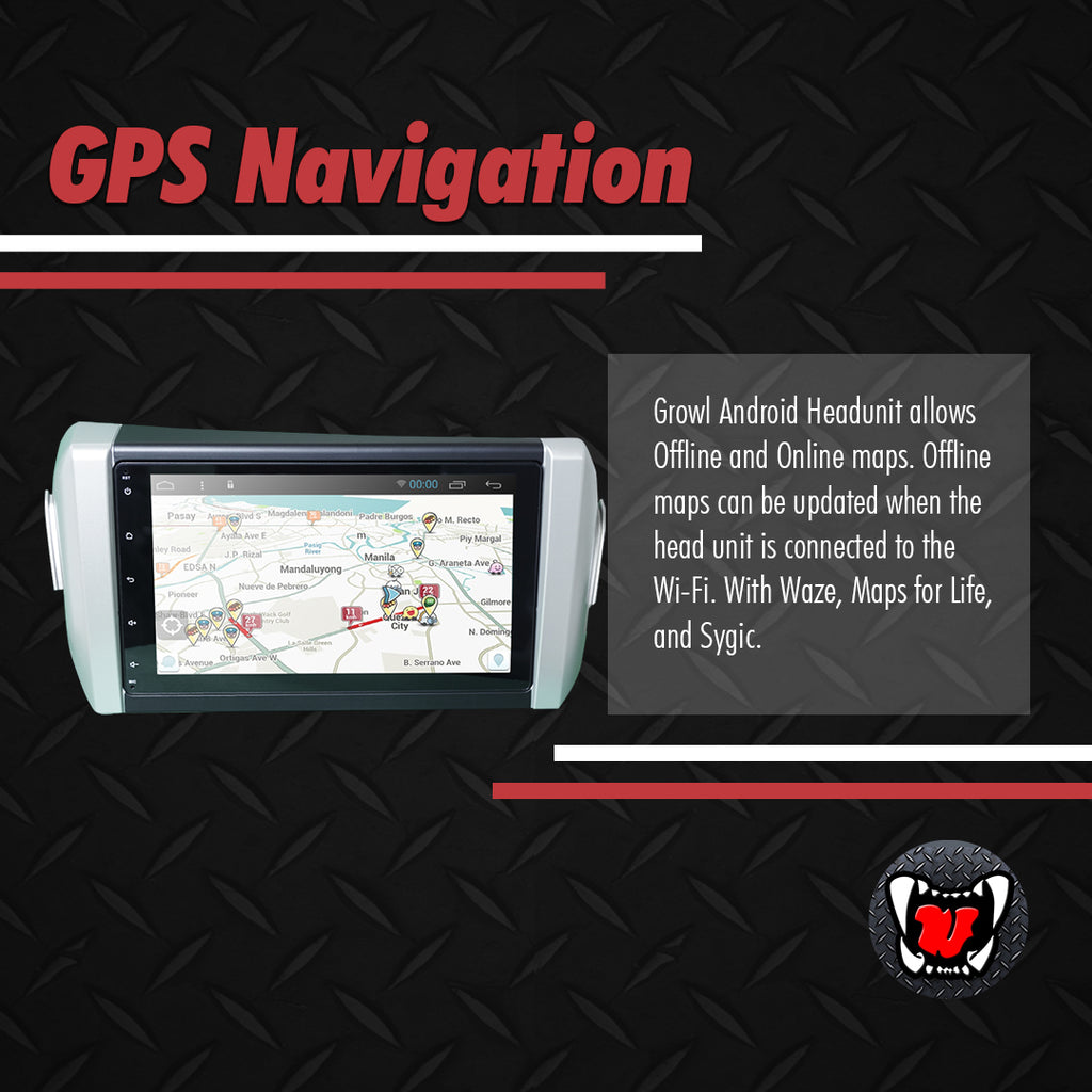 Growl for Toyota Innova 2016- 2020 All Variants Android Head Unit 9" Screen