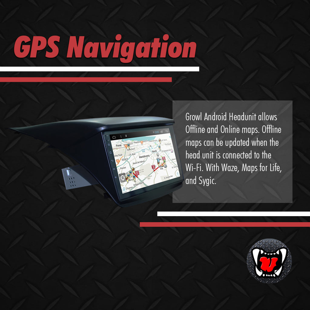 Growl for Mitsubishi Montero 2007-2015 All Variants Android Head Unit 9" FULL TAB