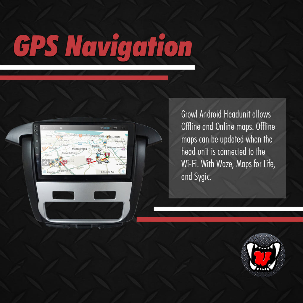 Growl for Toyota Innova 2012- 2015 Variant G and V Android Head Unit 9" Screen