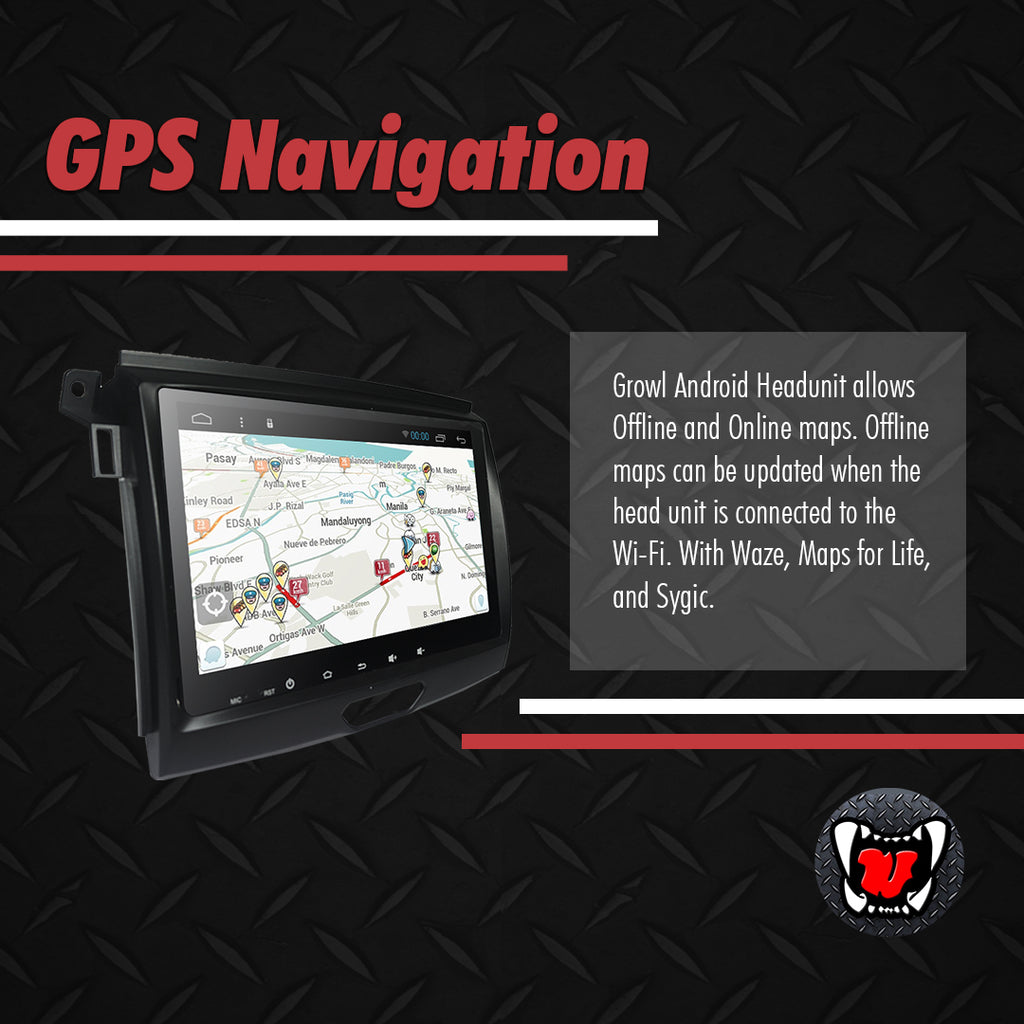 Growl for Ford Ranger 2016-2020 T7 Android Head Unit 9" FULL TAB