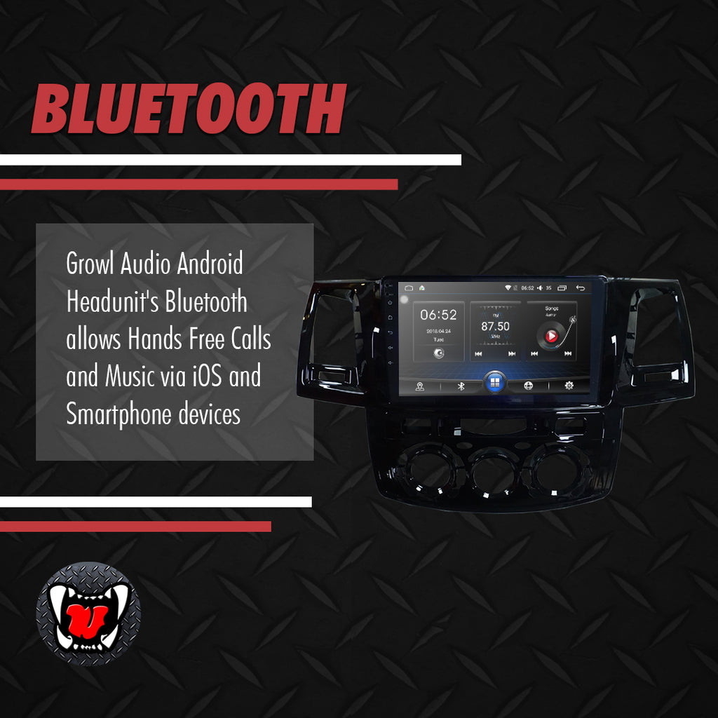 Growl for Toyota Hilux 2005-2015 All Variants Android Head Unit 9" Screen