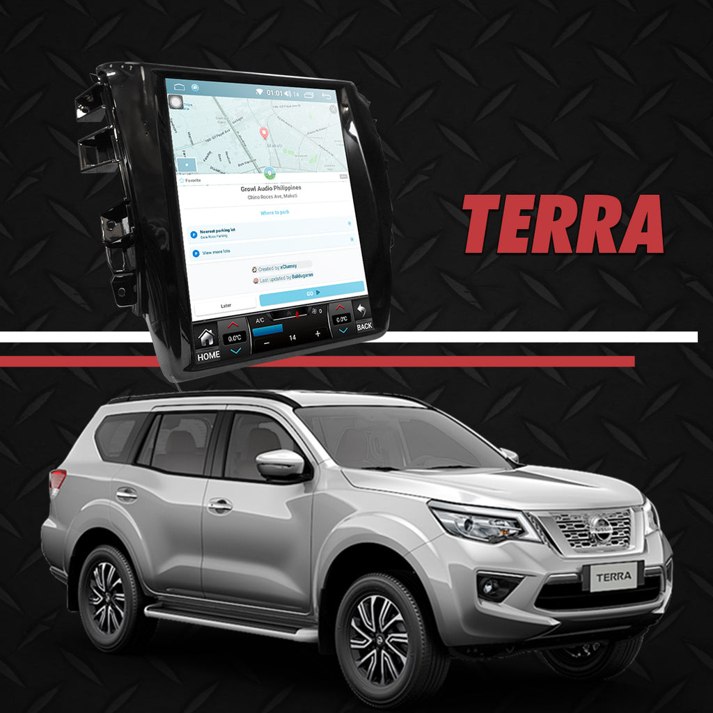 Growl for Nissan Terra 2018-2020 EL, VL, Digital AC Android Head Unit 12.1" Vertical Screen