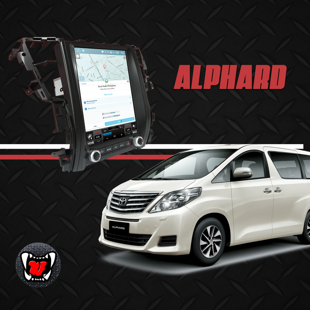 Growl for Toyota Alphard 2010-2014 All Variants Android Head Unit 12.1" vertical Screen